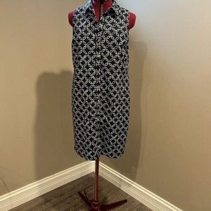 Womans MICHAEL KORS Button Front Sleeveless Dress Size 12
